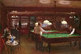 A Game of Billiards by Jean Beraud